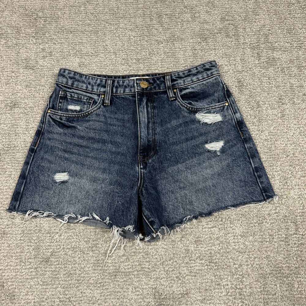 Kut From The Kloth Taylor Jean Shorts Women 2 High Rise Distressed Cutoff 29x3.5